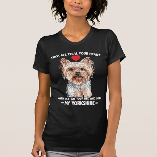 Yorkie dog gift Yorkshire pet T-shirt (Voorkant)