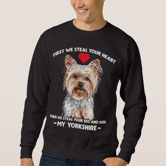 Yorkie dog gift Yorkshire pet Trui (Voorkant)