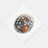 Yorkie Dog Halloween Servet (Hoek)