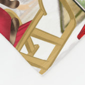 Yorkie Dog Kerstmis Fleece Deken (Hoek)