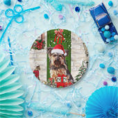 Yorkie Dog Kerstmis Papieren Bordje (Feest)