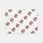 Yorkie Dog Love Yorkshire Terrier Fleece Deken (Voorkant (Horizontaal))