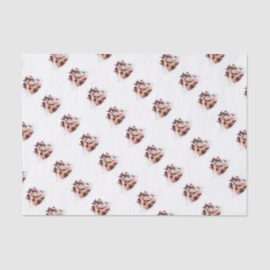 Yorkie Dog Love Yorkshire Terrier Tissuepapier (Voorkant)