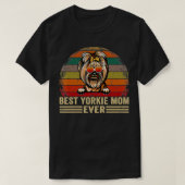 Yorkie Dog mama Lover Funny  Best Yorkie Mam T-shirt (Design voorkant)