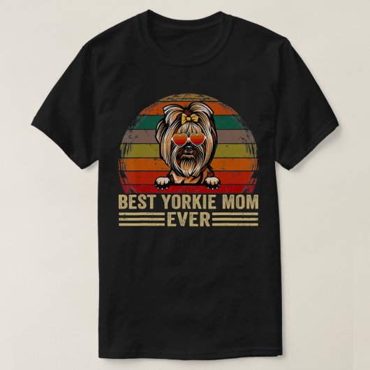 Yorkie Dog mama Lover Funny  Best Yorkie Mam T-shirt (Design voorkant)
