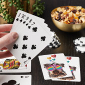 Yorkie Dog met hartenValentijnsdag Pokerkaarten (Insitu)