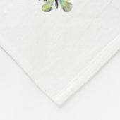 Yorkie Dog Mom Floral Fleece Deken (Hoek)