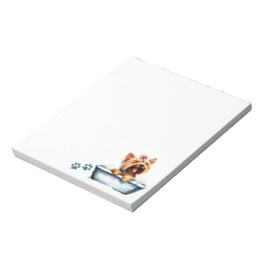 Yorkie Dog Notitieblok (Linkerzijde)