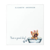 Yorkie Dog Persoonlijk Notitieblok (Voorkant)