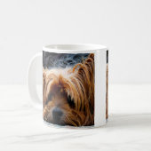 Yorkie Dog Puppy Mok Coffee Mok Cup (Voorkant links)