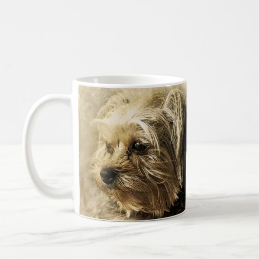 Yorkie Dog Puppy Mok Coffee Mok Cup (Links)