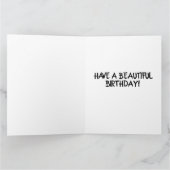 YORKIE DOG RAINBOW GIANT BIRTHDAY KAART (Binnen)