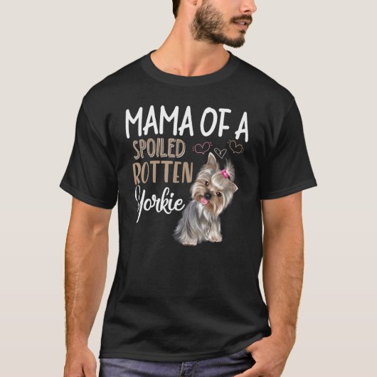 Yorkie Dog Yorkie mama Dog T-shirt (Voorkant)
