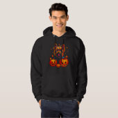 Yorkie Dog Yorkshire Terrier Halloween Pumpkin Hoodie (Voorkant volledig)