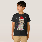 Yorkie Dogs Tree-kersttrui met borstvoeding Dier T-shirt (Voorkant volledig)