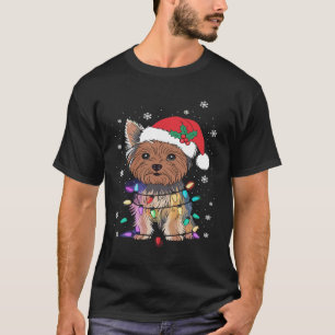 Yorkie Dogs Tree-kersttrui met borstvoeding Dier T-shirt