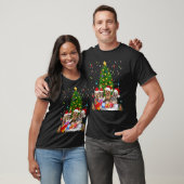 Yorkie Dogs Tree-kersttrui met borstvoeding Dier T-shirt (Unisex)