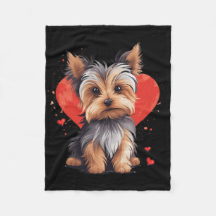 Yorkie-eigenaar Moeder Vader Yorkshire Terrier Hon Fleece Deken