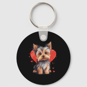 Yorkie-eigenaar Moeder Vader Yorkshire Terrier Hon Sleutelhanger