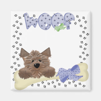 Yorkie en bot Woof Magneet