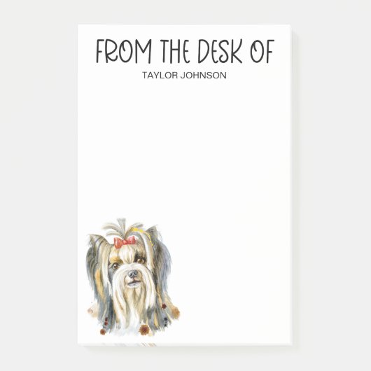 Yorkie-fan Post-it® Notes (Voorkant)