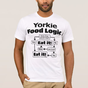 Yorkie Food Logic T-shirt
