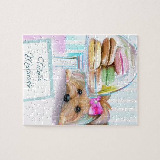 Yorkie French Macarons Legpuzzel (Horizontaal)