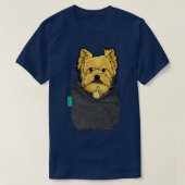Yorkie FU Pocket T-shirt (Design voorkant)