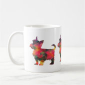 Yorkie Geometric Pattern Silhouette Multi Koffiemok (Links)