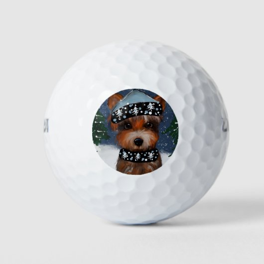 Yorkie Golfballen (Voorkant)
