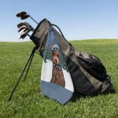 Yorkie golfhanddoek (Groen)