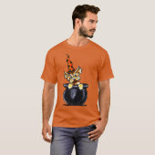 Yorkie Halloween Good Witch Off-Leash Art™ T-shirt (Voorkant volledig)