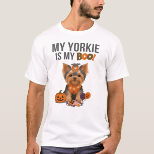 Yorkie Halloween Kostuum  Mijn Yorkie is Mijn Boo  T-shirt