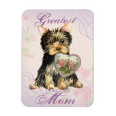 Yorkie Heart mama Magneet (Verticaal)
