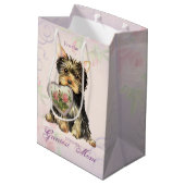 Yorkie Heart mama Medium Cadeauzakje (Achterkant Gekanteld)