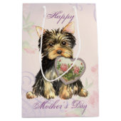 Yorkie Heart mama Medium Cadeauzakje (Voorkant)