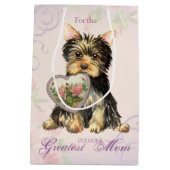 Yorkie Heart mama Medium Cadeauzakje (Achterkant)