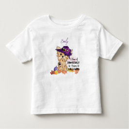Yorkie heeft een pawsitief Happy Halloween Kinder Shirts