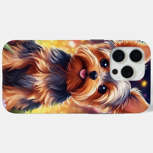 Yorkie-Hoesje Case-Mate iPhone Case (Achterkant (horizontaal))