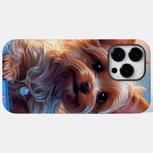 Yorkie-Hoesje Case-Mate iPhone Case (Achterkant (horizontaal))
