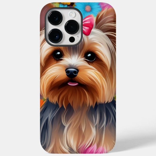 Yorkie-Hoesje Case-Mate iPhone Case (Achterkant)