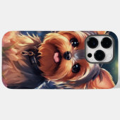Yorkie-Hoesje Case-Mate iPhone Case (Achterkant (horizontaal))