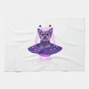 Yorkie � Hond Buiten Deze Wereld Theedoek