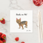 Yorkie hond cocktail servetten (Insitu)