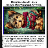 Yorkie Hond In Kersttrui DS2LR Decoupage Tissuepapier