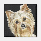 "Yorkie" hond kunst magneet (Voorkant)