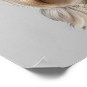 Yorkie Illustration Wall Art voor Hondenliefhebber Poster (Hoek)