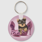Yorkie in Shoe Sleutelhanger (Voorkant)