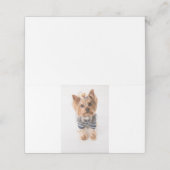 yorkie-in-sweater plaatskaartje (Buitenkant ongevouwen)