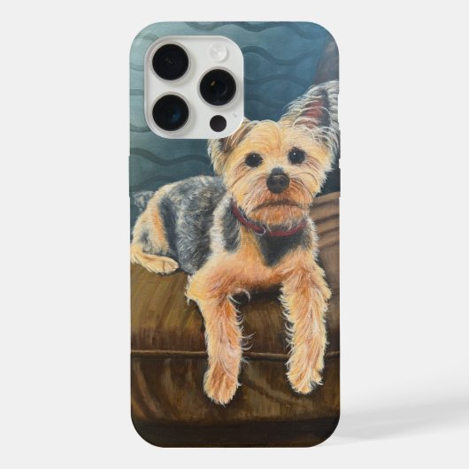 Yorkie iPhone hoesje 15 Pro Max Case (Achterkant)